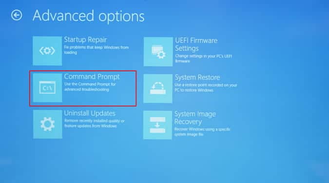 صورة لـ كيفية إصلاح رسالة الخطأ Bootmgr is missing في نظام Windows 10 | command_prompt_window-m1u3pNfs-DzTechs