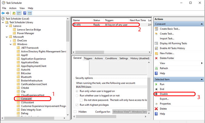 صورة لـ تعطيل النافذة المنبثقة المزعجة عند توصيل سماعات الرأس على Lenovo Thinkpad | conex-4E1cxMfs-DzTechs