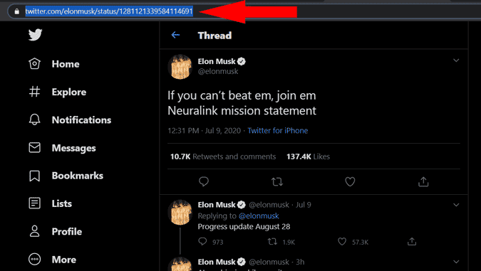 صورة لـ كيفية تثبيت تغريدة شخص آخر على ملفك الشخصيّ على X (Twitter) | copying_tweet_to_pin_it_on_my_profile-mWxZoags-DzTechs