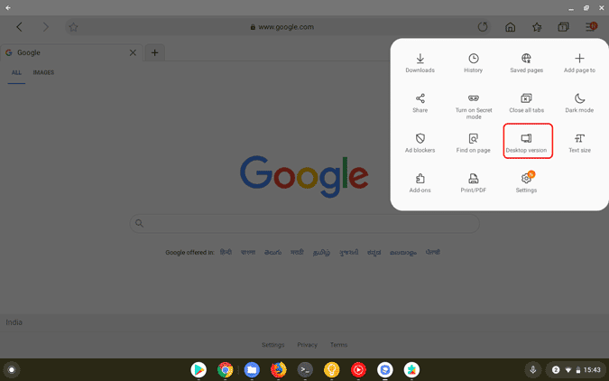 صورة لـ كيفية تثبيت متصفحات الجهة الخارجية على جهاز Chromebook | desktop_mode_on_samsung_internet-cmtsOags-DzTechs