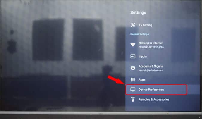 صورة لـ كيفية إصلاح مشكلة التوقف عند التمهيد على أجهزة Android TV | device_preferences_in_android_tv_settings-4FkB8Mfs-DzTechs