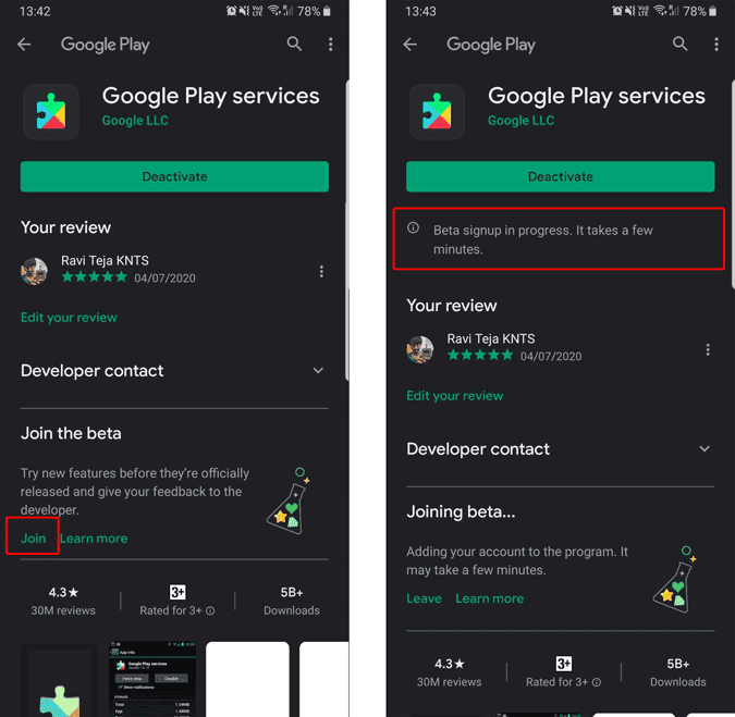 صورة لـ كيفية مشاركة الملفات من خلال ميزة المشاركة عن قرب على Android | joining_beta_on_google_play_services-CmehLZfs-DzTechs