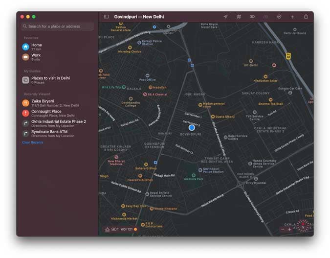 صورة لـ النصائح والحيل وأفضل الميزات على macOS Big Sur | map-CsodyZfs-DzTechs