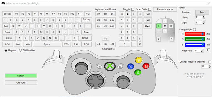 صورة لـ كيفية استخدام لوحة اللمس في جهاز التحكم DualShock 4 على الكمبيوتر مع DS4Windows؟ | map_a_key-WlIVYLfs-DzTechs