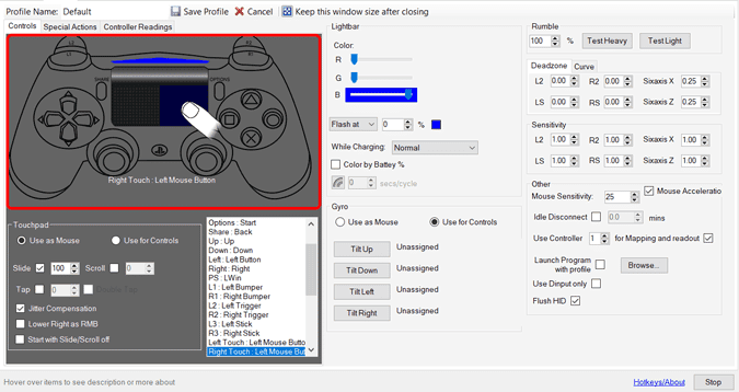 صورة لـ كيفية استخدام لوحة اللمس في جهاز التحكم DualShock 4 على الكمبيوتر مع DS4Windows؟ | map_any_key_on_the_DS4-zYHVYLfs-DzTechs