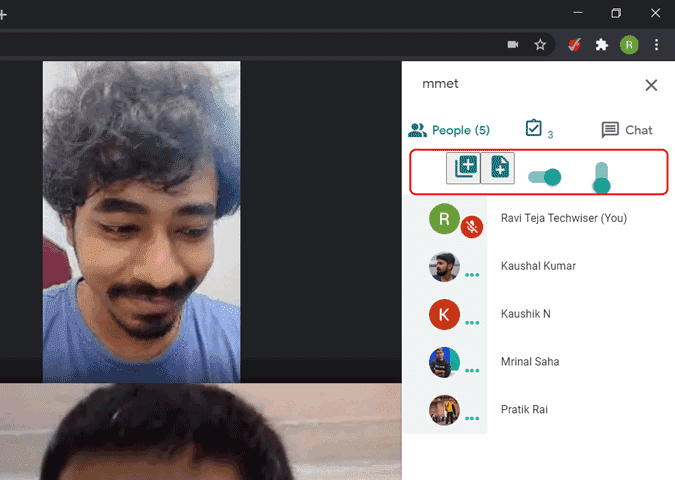 صورة لـ كيفية تسجيل الحضور في Google Meet | meet_optiosn-t1BsZags-DzTechs