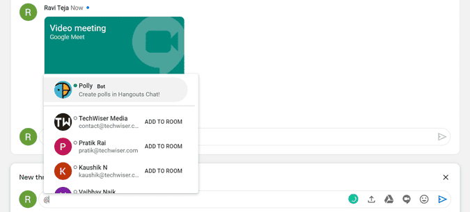صورة لـ نصائح وحيل Google Chat التي تحتاج إلى استخدامها في سير عملك | mention-LPyRlbgs-DzTechs