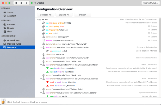 صورة لـ هل يحتاج جهاز Mac بالفعل إلى جدار حماية؟ ما تحتاج إلى معرفته | murus_firewall_app-i16F6Nfs-DzTechs