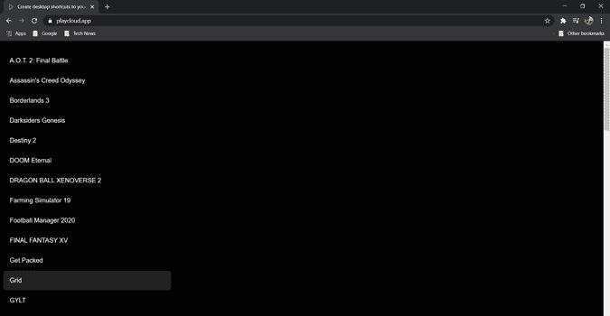 صورة لـ كيفية إنشاء اختصارات سطح المكتب لألعاب Stadia على Windows | play_cloud-I89HOags-DzTechs