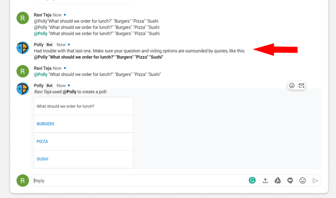 صورة لـ كيفية إجراء الاستطلاعات على Google Chat | polly_error-ffRpfbgs-DzTechs