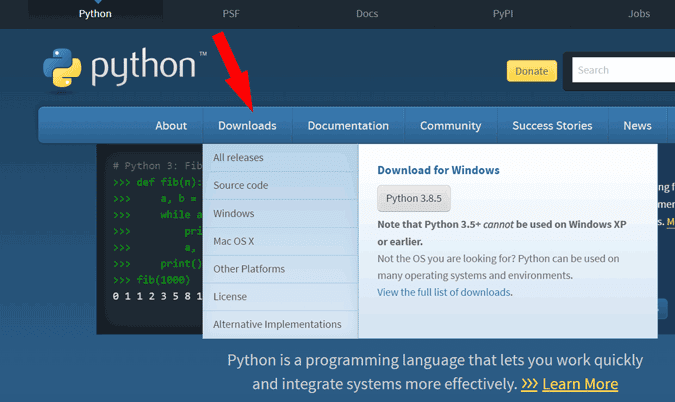 صورة لـ كيفية تغيير بطاقات مصدر التغريدة على X (Twitter) | python_download-gsHBxbgs-DzTechs