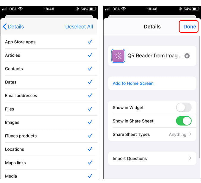 صورة لـ كيفية مسح رمز QR من أي صورة على iPhone | shortcut_3-Gh4E3Nfs-DzTechs
