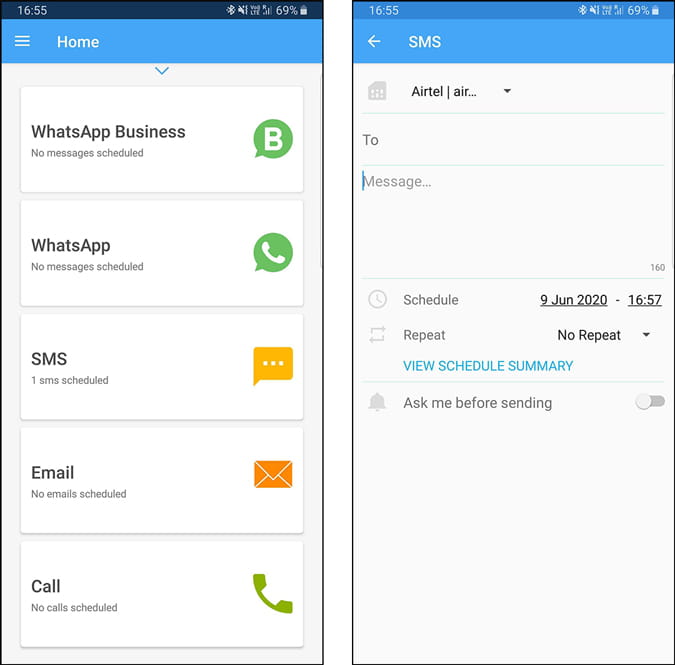 صورة لـ كيفية جدولة الرسائل على تطبيق Google Messages | skedit-hXHM0Yfs-DzTechs