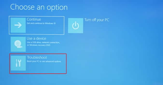 صورة لـ كيفية إصلاح رسالة الخطأ Bootmgr is missing في نظام Windows 10 | troubleshoot_startup_options-5Fu3pNfs-DzTechs