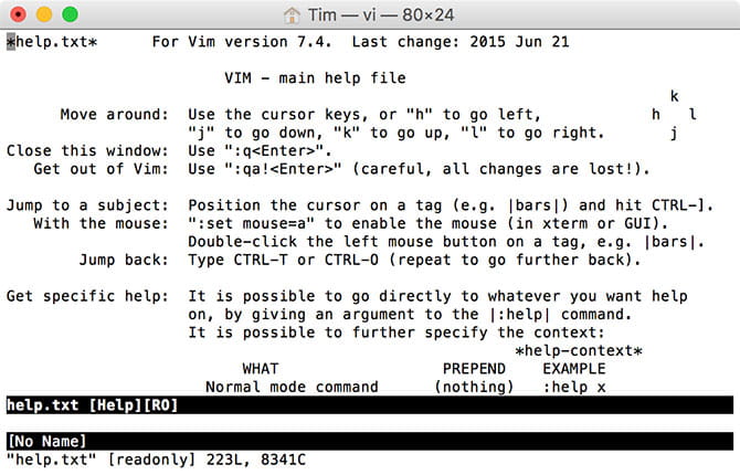 صورة لـ أفضل تطبيقات تحرير نصوص HTML لنظام التشغيل Mac | vim_terminal-s4vo5Nfs-DzTechs