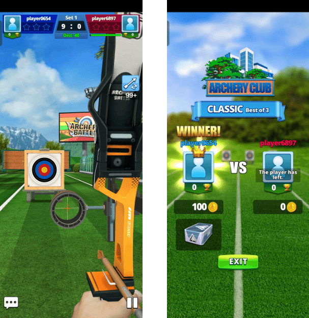 صورة لـ أفضل ألعاب الهاتف ثنائية اللاعبين للعبها في أي مكان مع الأصدقاء أو الغرباء | 14.-Archery-Battle-3D-min