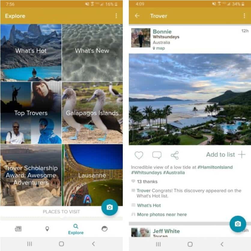 صورة لـ أفضل تطبيقات التواصل الاجتماعي للمسافرين لتحسين رحلتك القادمة | 2._Trover-UdhqfOfs-DzTechs