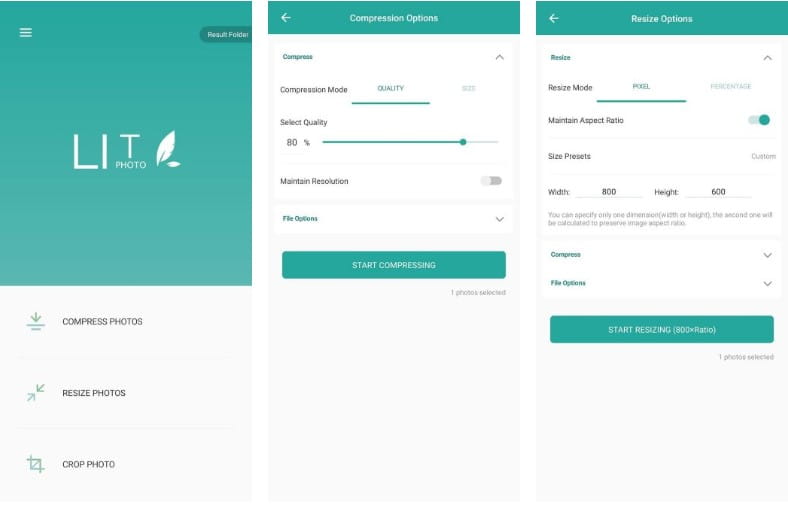 صورة لـ أفضل تطبيقات Android لإقتصاص الصور وتقليل حجمها وأبعادها | 3._Lit_Photo_Compress_and_Resize-zVCzqOfs-DzTechs