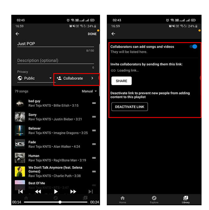 صورة لـ كيفية التعاون في إنشاء قوائم التشغيل على YouTube Music | 3_2-MykDqegs-DzTechs