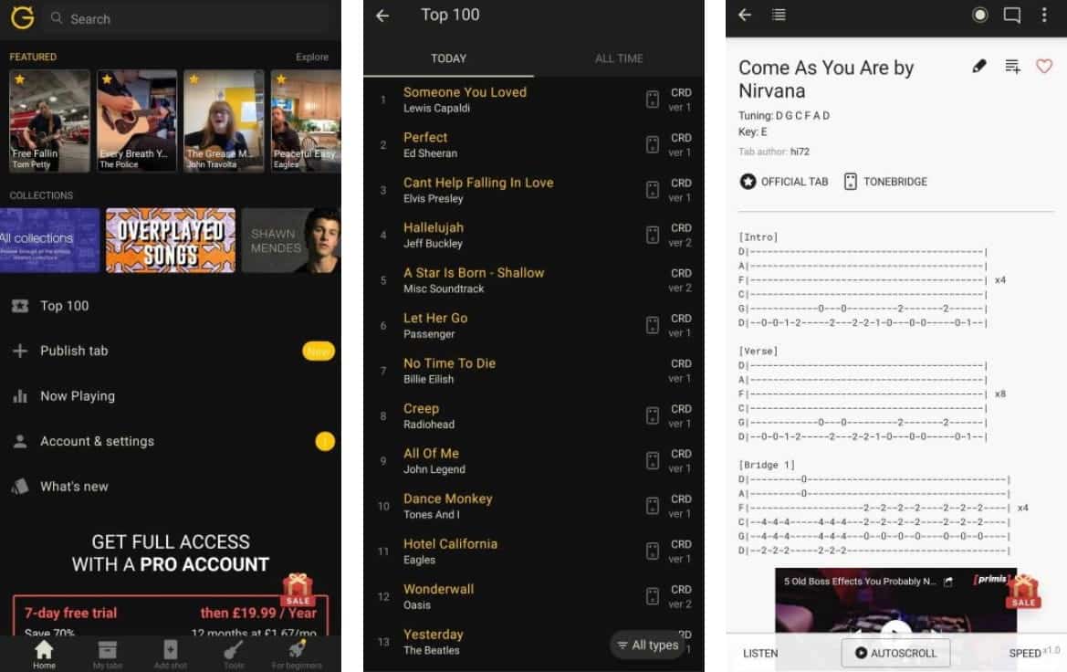 صورة لـ أفضل تطبيقات Android لإنتاج الموسيقى بشكل إحترافي | 5._Ultimate_Guitar__Chords_and_Tabs-wcrSeOfs-DzTechs