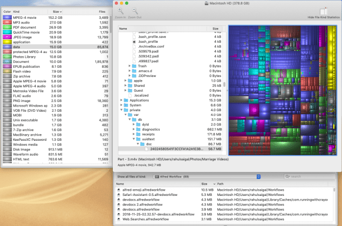صورة لـ أفضل التطبيقات المجانية للتحقق من مساحة التخزين على القرص على الـ Mac | DiskInventory_multi_faceted_interface-0o2MRPfs-DzTechs