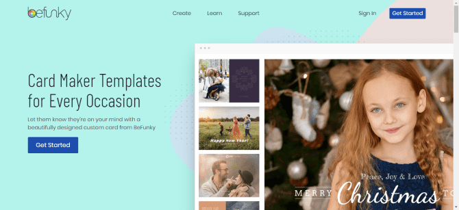 صورة لـ أفضل أدوات إنشاء البطاقات الإلكترونية لإرسال بطاقات التهنئة المُخصصة | Ecard_Websites_Befunky-yusLzQfs-DzTechs