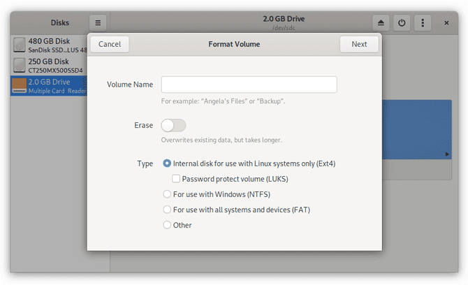 Изображение сравнения Ext4 и Btrfs: какую файловую систему Linux следует использовать? | Ext3Btrfs_GNOME_Disks_Ext4-xVhNzPfs-DzTechs