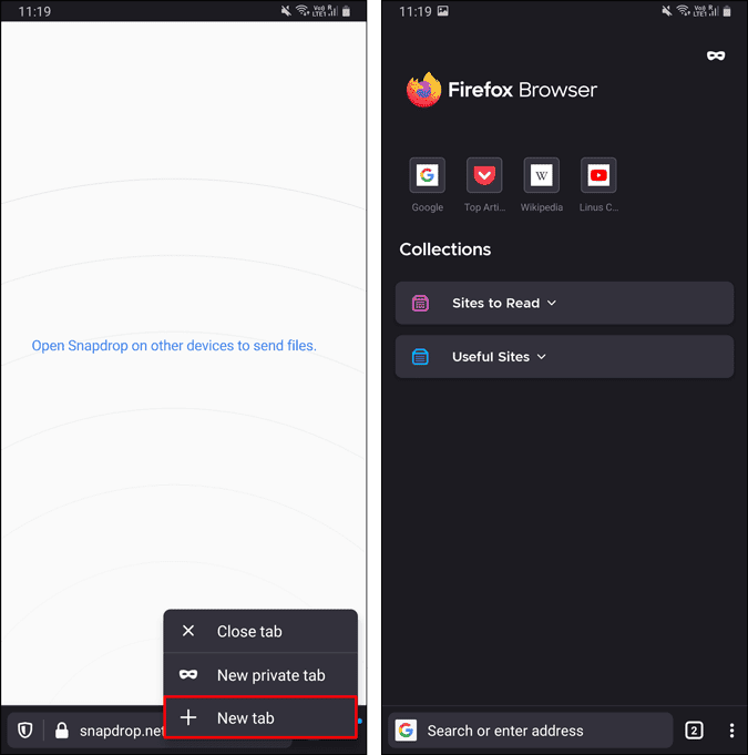 صورة لـ أفضل النصائح والحيل لـ Firefox على Android | Firefox_quickly_open_new_tab-8fnpxcgs-DzTechs