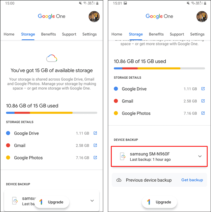 صورة لـ مقارنة بين النسخ الاحتياطي لـ Android والنسخ الاحتياطي لـ Google One: أيهما تختار؟ | Google_One_storage_breakdown-9U4Oucgs-DzTechs