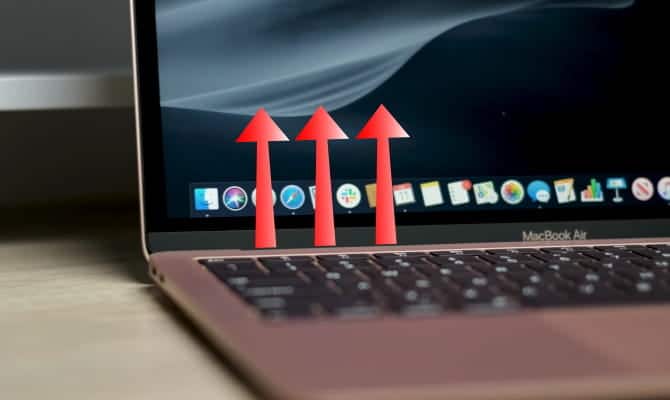 صورة لـ جهاز MacBook Air ساخن جدًا؟ أفضل النصائح والحيل لتبريده | Heat_arrows_exiting_MacBook_Air_2019_Fan-8NBJSPfs-DzTechs