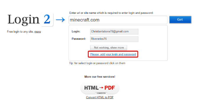 صورة لـ كيفية البحث والحصول على تفاصيل تسجيل الدخول لمواقع الويب مجانًا | Login2_Add-uLrLkOfs-DzTechs
