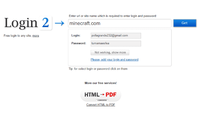 صورة لـ كيفية البحث والحصول على تفاصيل تسجيل الدخول لمواقع الويب مجانًا | Login2_Details-OLrLkOfs-DzTechs