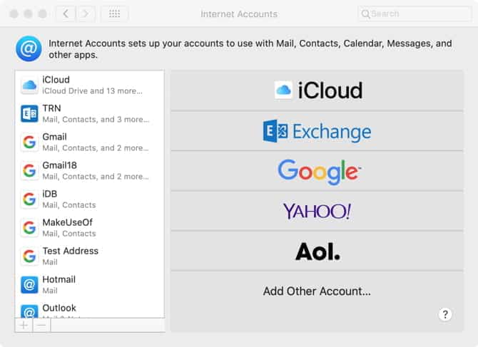 صورة لـ كيفية إضافة وإزالة حسابات البريد الإلكتروني على Mac | MacNewInternetAccountSystemPreferences-dOjPDQfs-DzTechs