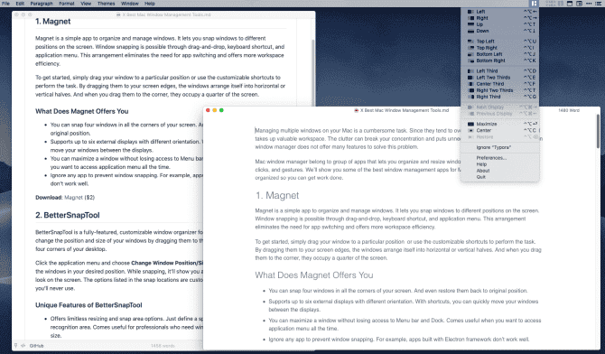 صورة لـ أفضل تطبيقات إدارة النوافذ لنظام التشغيل Mac | Magnet_window_management_app-kla8xPfs-DzTechs