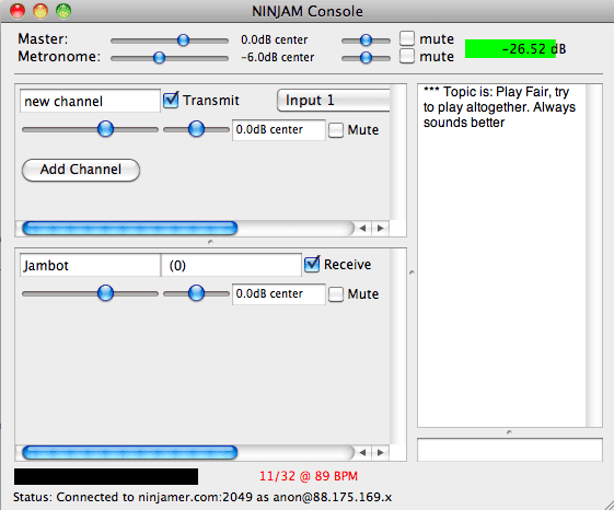 صورة لـ كيفية تجميع نشاطات العزف مع فرقتك المُوسيقية عبر الإنترنت | NinJam_Console-4j7jOQfs-DzTechs