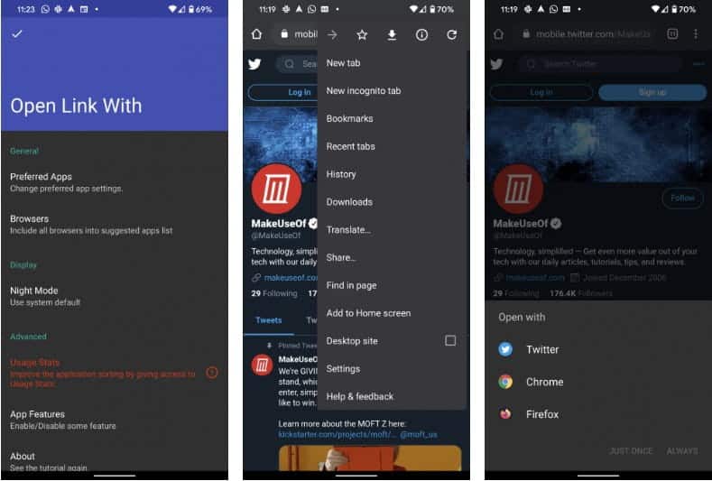 صورة لـ كيفية إزالة التطبيقات الافتراضية وتغييرها وتعيينها في Android | Open_Link_With25E2258025A6-uyL7uOfs-DzTechs