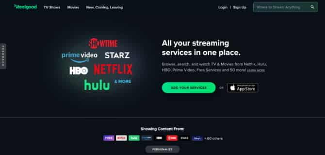 صورة لـ كيفية التحقق من أي أفلام مُتاحة لمُشاهدتها وعلى أي خدمة بث؟ | Reelgood_Home_Page_-MCS7APfs-DzTechs