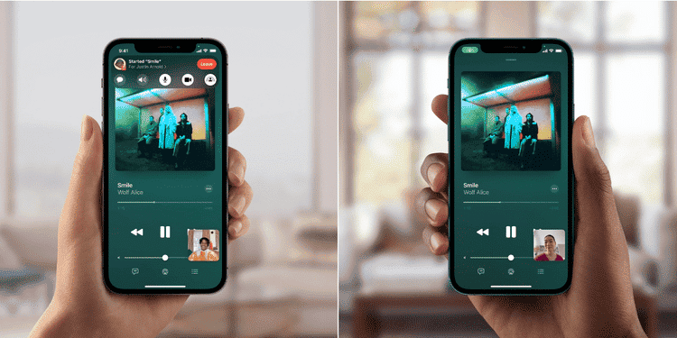 صورة لـ كيفية الاستماع إلى الموسيقى مع الأصدقاء عن بُعد عبر الإنترنت | SharePlay-being-used-featured-image-min