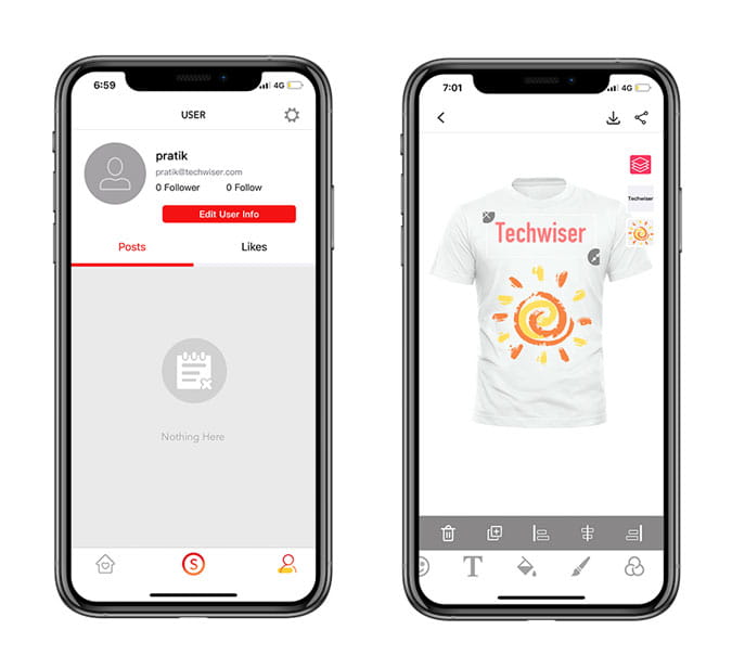 صورة لـ أفضل تطبيقات تصميم القمصان لإنشاء قُمصانك المُخصصة | Super_T_Shirt_Designer-yVAoYNfs-DzTechs