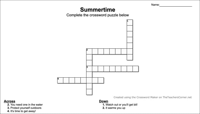 صورة لـ أفضل الأدوات عبر الانترنت لإنشاء الألغاز مجانًا للتحديات الخاصة بك | TeachersCornerOnlineCrosswordPuzzleMaker-tz4uuOfs-DzTechs