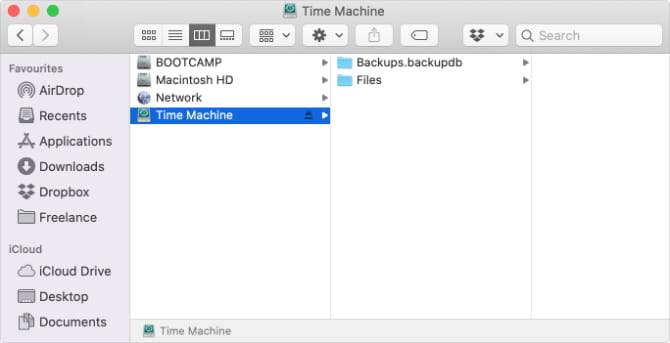 صورة لـ كيفية تقسيم القرص الخارجي لـ Time Machine لتخزين ملفاتك الشخصية | Time_Machine_drive_with_separate_Files_folder-FuxLYPfs-DzTechs
