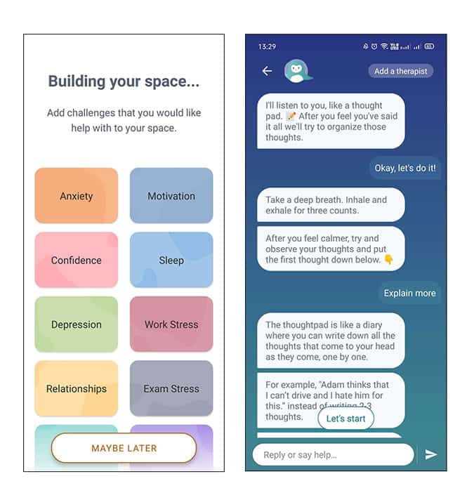 صورة لـ أفضل تطبيقات روبوتات الدردشة لنظامي التشغيل iOS و Android | WYsa-RyA5Scgs-DzTechs