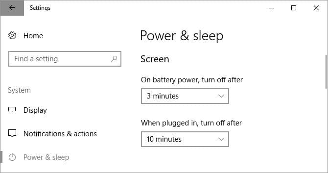 صورة لـ أسرع الطرق لإيقاف تشغيل الشاشة في Windows | Windows_10_Power_and_Sleep_670x353-wBkmzPfs-DzTechs