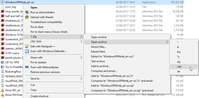 صورة لـ كيفية الحصول على Windows XP مجانًا من Microsoft ، بشكل قانوني | Windows_XP_Mode_Extract_Archive-BetUtPfs-DzTechs
