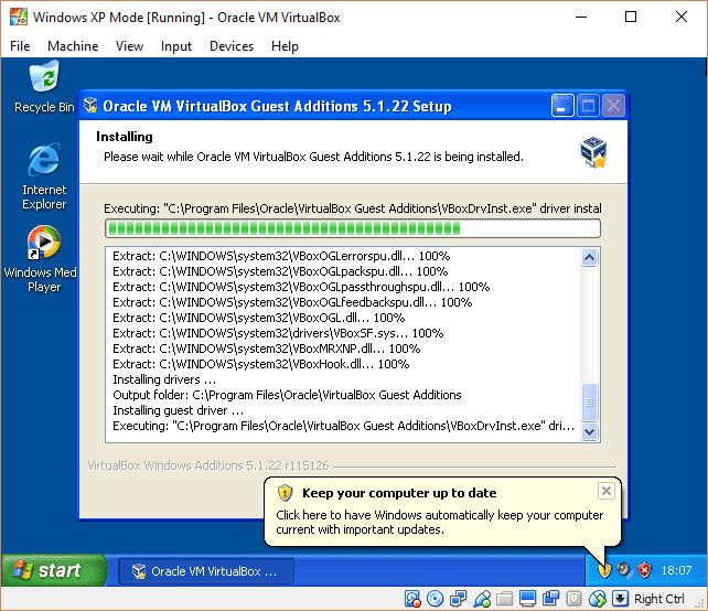 صورة لـ كيفية الحصول على Windows XP مجانًا من Microsoft ، بشكل قانوني | Windows_XP_Mode_Virtual_Guest_Additions_Loading-X1uUtPfs-DzTechs