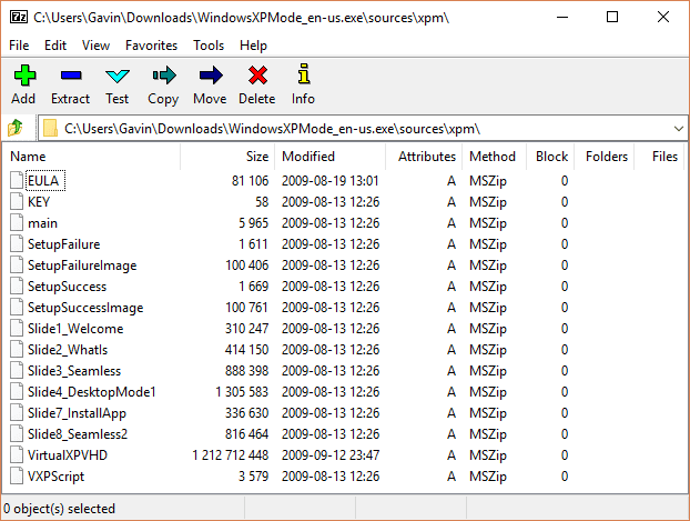 صورة لـ كيفية الحصول على Windows XP مجانًا من Microsoft ، بشكل قانوني | Windows_XP_Mode_XPM_Folder_Extract-6ouUtPfs-DzTechs