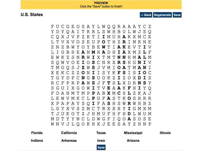 صورة لـ أفضل الأدوات عبر الانترنت لإنشاء الألغاز مجانًا للتحديات الخاصة بك | WordSearchLabsOnlinePuzzleMaker-c24uuOfs-DzTechs