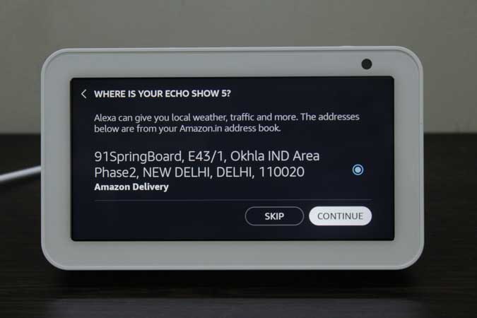صورة لـ كيفية إعداد Amazon Echo Show 5 لأول مرة | address-DzTechs
