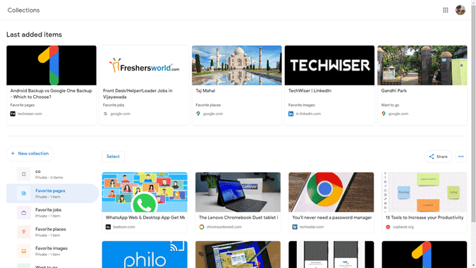 صورة لـ حيل مجموعات Google التي تحتاج إلى معرفتها | collections_on_desktop-F8QNAcgs-DzTechs