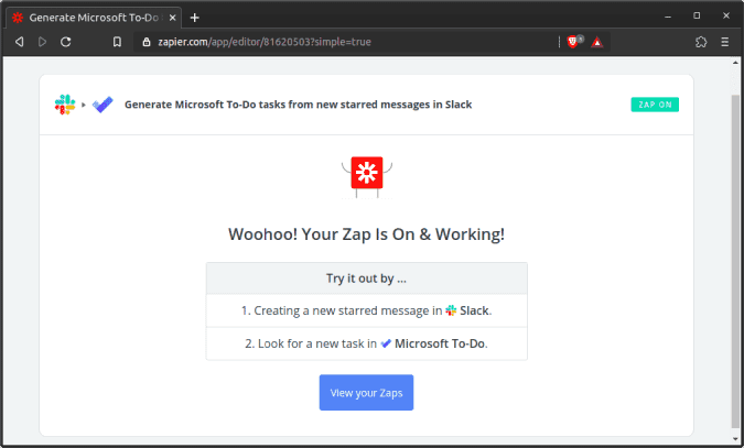 صورة لـ أفضل النصائح والحيل على Microsoft To-Do لإدارة المهام بشكل أفضل | connect_zapier_with_slack_and_to_do-vdvkHPfs-DzTechs